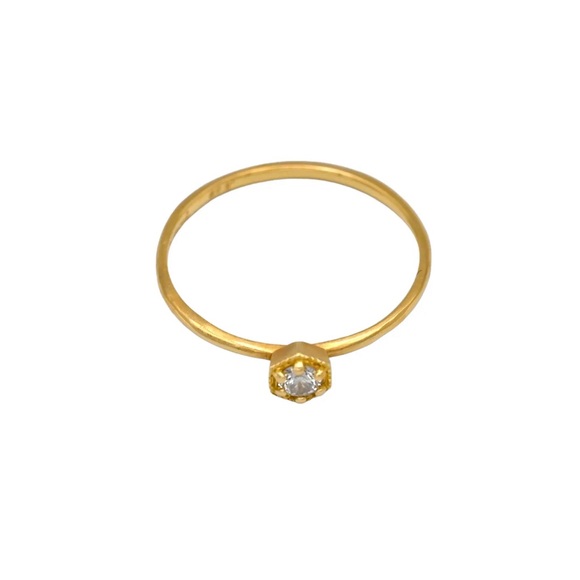 💛SOLD💛 Satomi Kawakita hexagon diamond solitaire ring ⚜️DO NOT BUY⚜️ - Picture 5 of 9